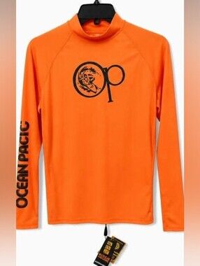 NWT Ocean Pacific Sun Protection Rashguard Mens Shirt Size L